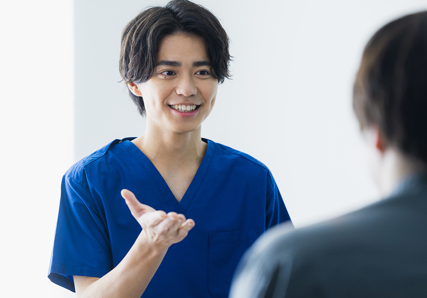 スタッフは男性のみだから通いやすい