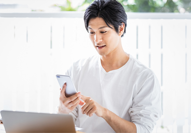結果はアプリで対応